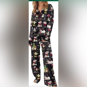 New Christmas Pajamas Woman’s XL Winey Snowman